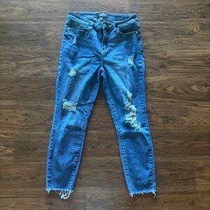 Judy Blue Relaxed Fit Cropped Jeans